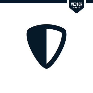 Güvenlik veya koruma ile ilgili kalkan simgesi