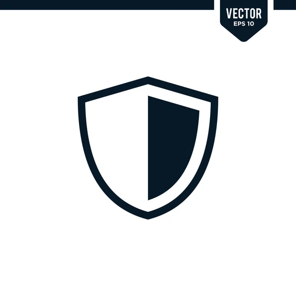 Icône Bouclier Liée Sécurité Protection — Image vectorielle