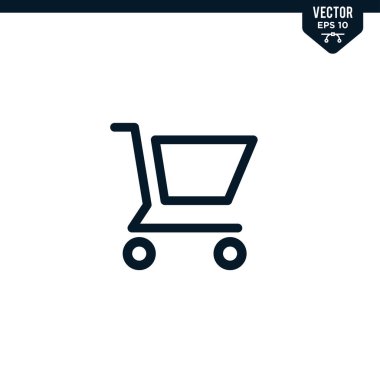 Alışveriş grafiği simgesi koleksiyonu ile ilgili tramvay tasarımı ana hatlı ya da çizgi sanat tarzı, düzenlenebilir vuruş vektörü