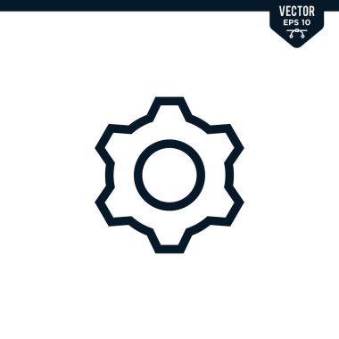 Cogwheel tasarımı simge koleksiyonunu çizilmiş ya da satır sanatı biçimi, düzenlenebilir vuruş vektörü olarak ayarlamakla ilgilidir