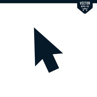 İşaretçi Ok simgesi koleksiyonu kabartma biçimi, katı renk vektörü