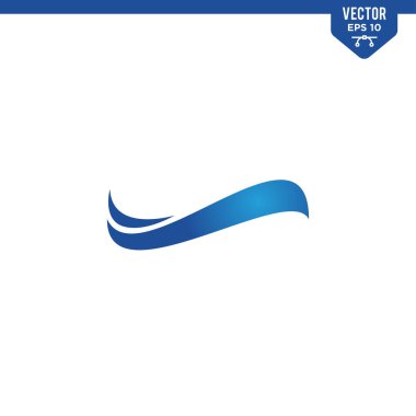 Logo tasarım ögesi için dalga çizimi