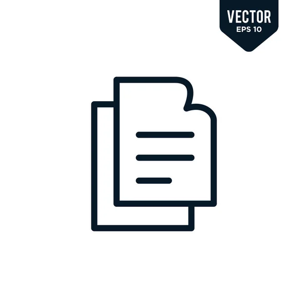 Diseño Iconos Papel Estilo Contorno Arte Línea Vector Eps — Vector de stock