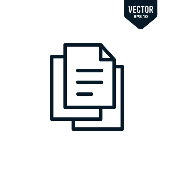 Diseño Iconos Papel Estilo Contorno Arte Línea Vector Eps — Vector de stock