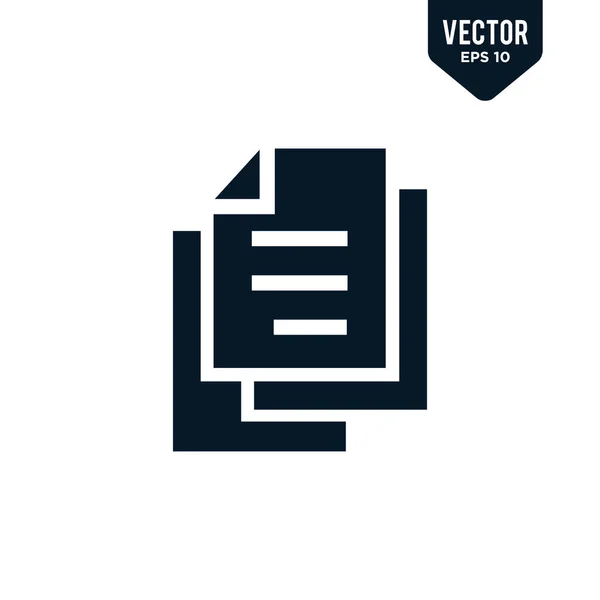 Design Von Papiersymbolen Solides Glyphen Vektor Eps — Stockvektor