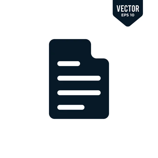 Conception Icône Papier Glyphe Solide Eps Vectoriel — Image vectorielle