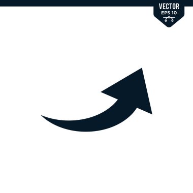 Katı renk vektörü biçiminde yön simgesi koleksiyonunu okla