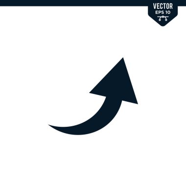 Katı renk vektörü biçiminde yön simgesi koleksiyonunu okla