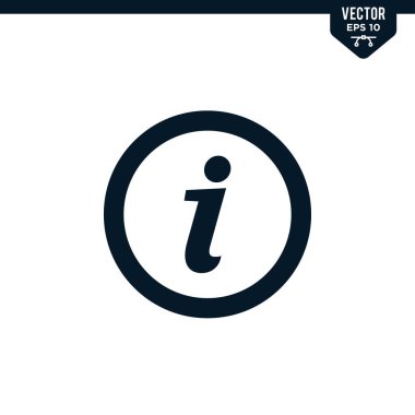 Kabartma biçiminde bilgi simgesi koleksiyonu, katı renk vektörü