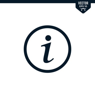 Kabartma biçiminde bilgi simgesi koleksiyonu, katı renk vektörü