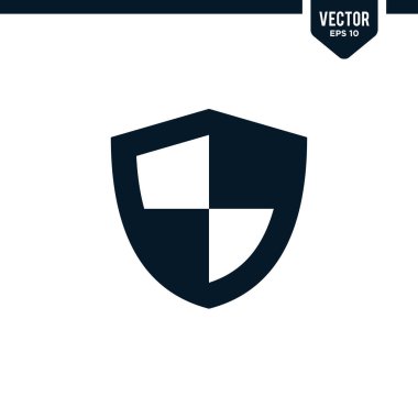 Kalkan simgesi koleksiyonu kabartma biçimi, katı renk vektörü