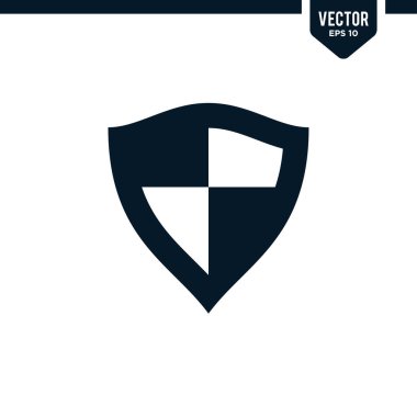 Kalkan simgesi koleksiyonu kabartma biçimi, katı renk vektörü