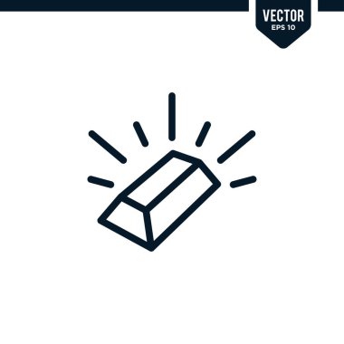 Ana hatları çizilmiş ya da çizgi biçiminde altın simge koleksiyonu, düzenlenebilir vuruş vektörü