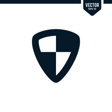 Kalkan simgesi koleksiyonu kabartma biçimi, katı renk vektörü