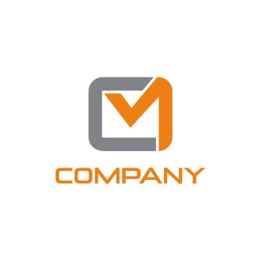 Harf O ve M anonim logo tasarımı