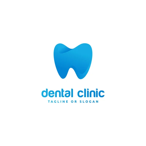 Ortodonti ya da diş kliniği logosu için diş simgesi