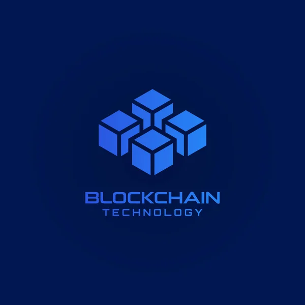 Zincir teknolojisi logo tasarımını engelle. Dijital para birimi madencilik ikonu. Bitcoin servisi.