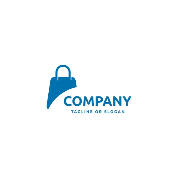 Logotipo Saco Compras Logotipo Loja Online —  Vetores de Stock