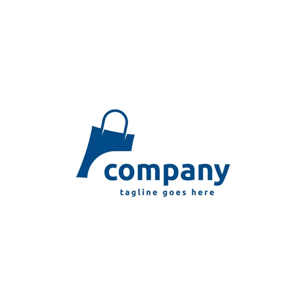 Logo Bolsa Compras Tienda Online Logo — Vector de stock