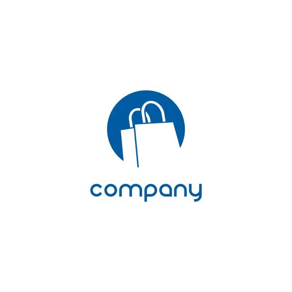 Shopping Väska Logotyp Logotyp För Nätbutiker — Stock vektor
