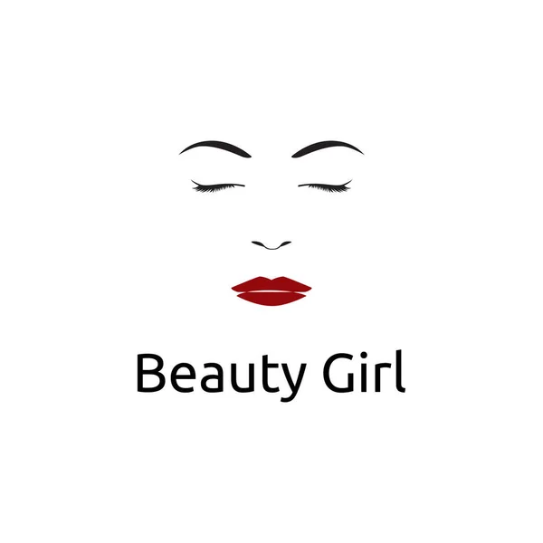 Logo Design Beauty Salon Beauty Care Make Artist Beauty Face — Stock Vector