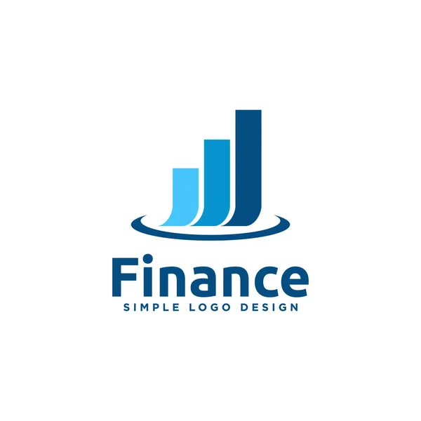 Diseño Del Logo Del Gráfico Relacionado Con Finanzas — Archivo Imágenes Vectoriales