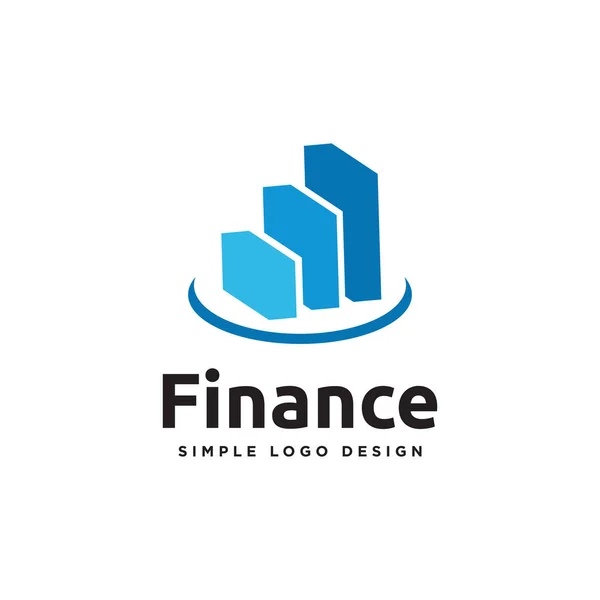 Diseño Del Logo Del Gráfico Relacionado Con Finanzas — Archivo Imágenes Vectoriales