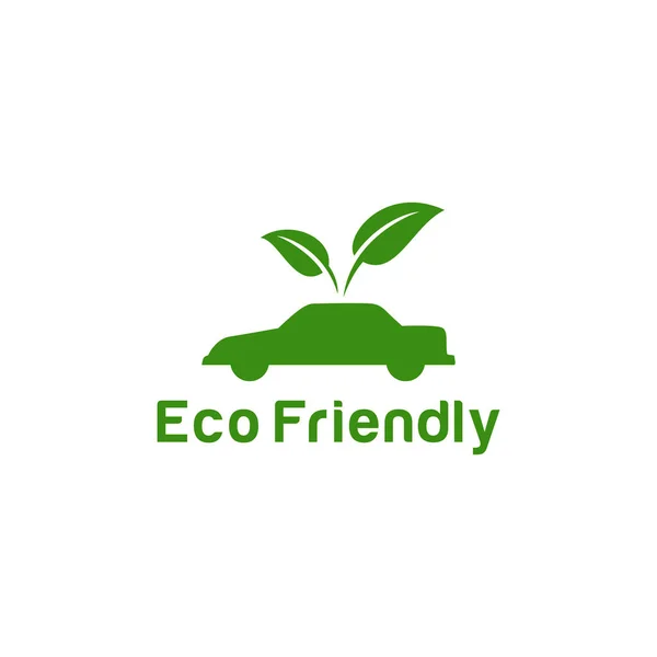 Logo Design Concept Related Ecology Recycle Text Przyjazny Dla Środowiska — Wektor stockowy