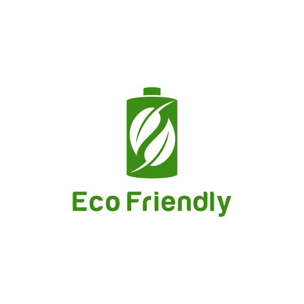 Concept Conception Logo Lié Écologie Recycler Avec Texte Eco Friendly — Image vectorielle