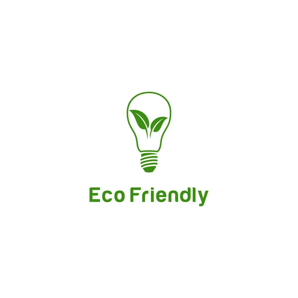 Logo Design Concept Related Ecology Recycle Text Eco Friendly — Stock Vector