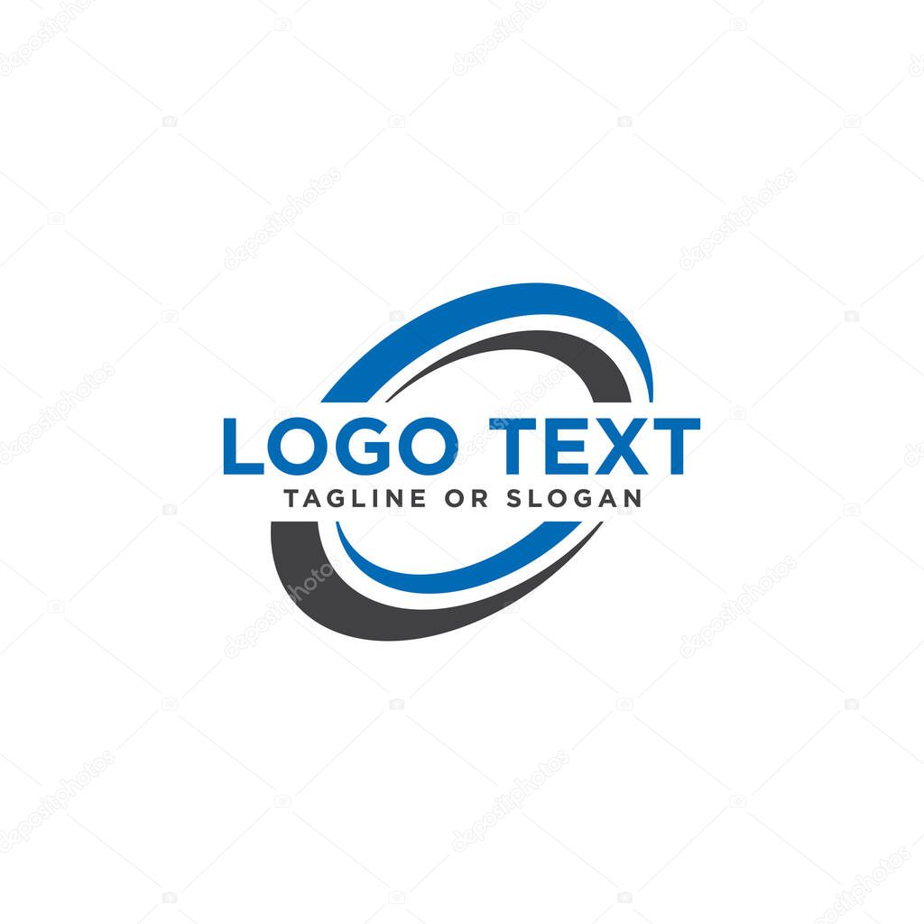 Geometric bridge logo design template