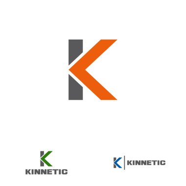 İş ya da şirket adı için K harfi tasarım kavramı