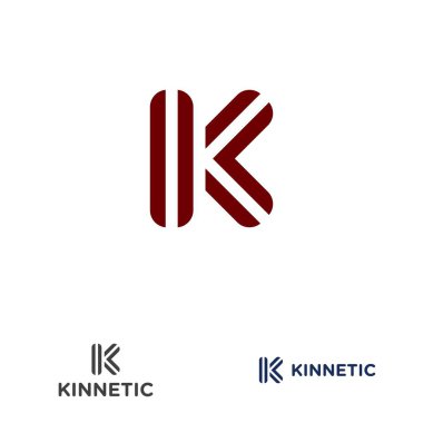 İş ya da şirket adı için K harfi tasarım kavramı