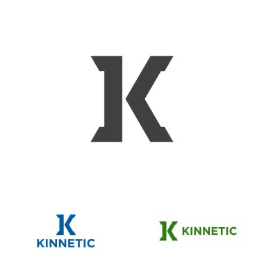 İş ya da şirket adı için K harfi tasarım kavramı