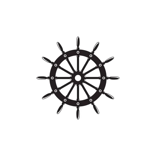 Шаблон Дизайну Логотипу Керма Пов Язаний Вітрильним Спортом Або Морською — стоковий вектор