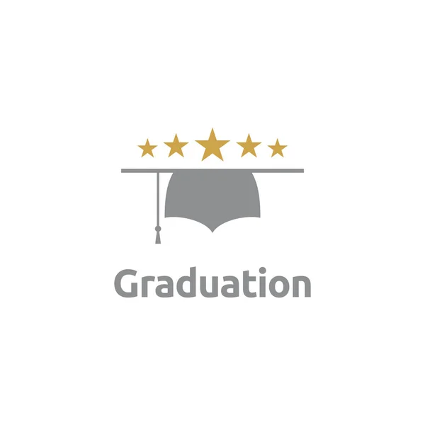 Diseño Del Logo Tapa Graduación — Archivo Imágenes Vectoriales