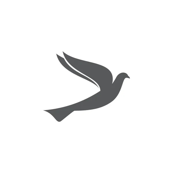 Vogel Logo Design Konzept Silhouette Einer Vogelikone — Stockvektor