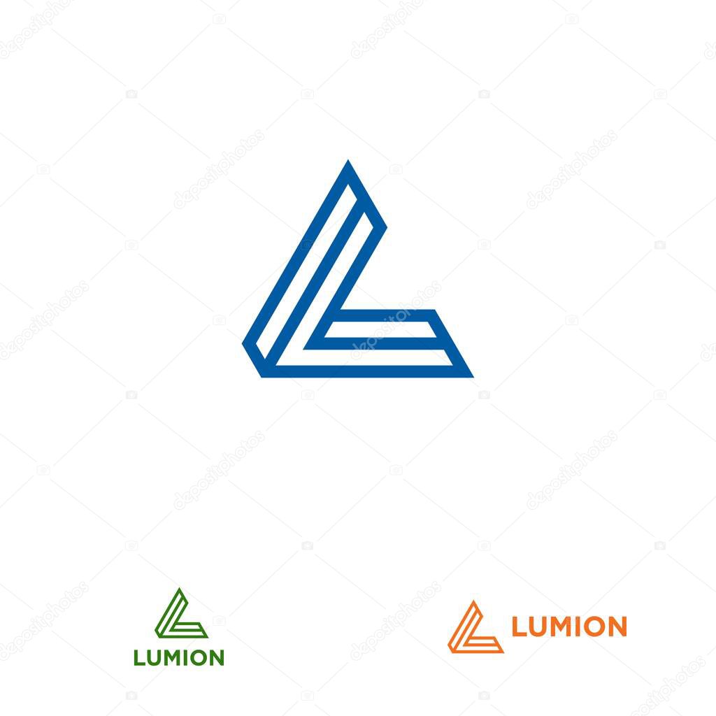 L letter design concept for business or company name initial