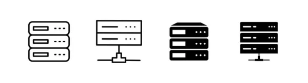 Elemento Diseño Icono Servidor Informático Adecuado Para Sitio Web Diseño — Archivo Imágenes Vectoriales