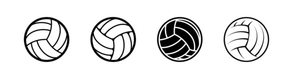 Volley Ball Icon Design Element Suitable Websites Print Design App — Stock Vector