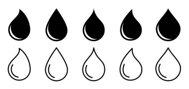 Water droplet icon design element suitable for websites, print design or app