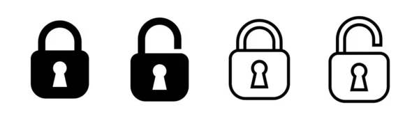 Padlock Icon Design Element Suitable Websites Print Design App — Stock Vector