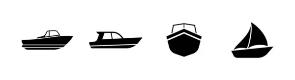 Conjunto Iconos Barco Elemento Diseño Adecuado Para Sitios Web Diseño Vector de stock