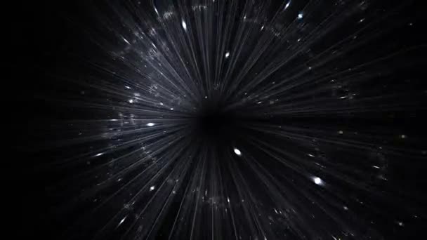 Galaxy Beweging Sparkle Melkwegstelsel Ruimte Beweging Van Sprankelende Lijnen Sterrenstelsels — Stockvideo