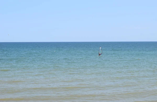 Windsurfing Calm Waters Azov Sea Russia July 2021 — Stock Photo, Image