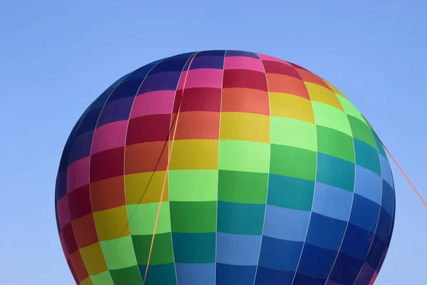 Kolorowe Balony Gorące Powietrze Podczas Pokazu Lotniczego Balon Ogrzane Powietrze — Zdjęcie stockowe