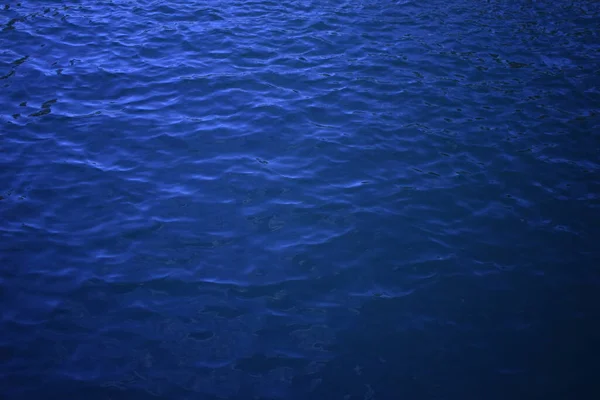 Dark Blue Wavy Water Surface Swimming Pool Water Texture Blue — Stock Photo, Image