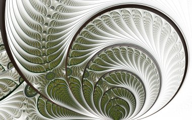 Detaylı güzel soyut fraktal çizimler. Sanat projeleri için çiçek illüstrasyonu