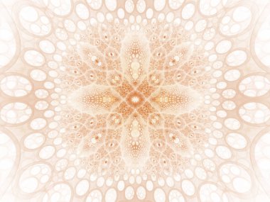 Fraktal hiç bitmeyen bir desen. Soyut Bilgisayar Fraktal Tasarımı. Arkaplan bilimi ve tıbbi konsept. Yüksek teknoloji moleküllü biyokimya konsepti. Doğal organik hücreler