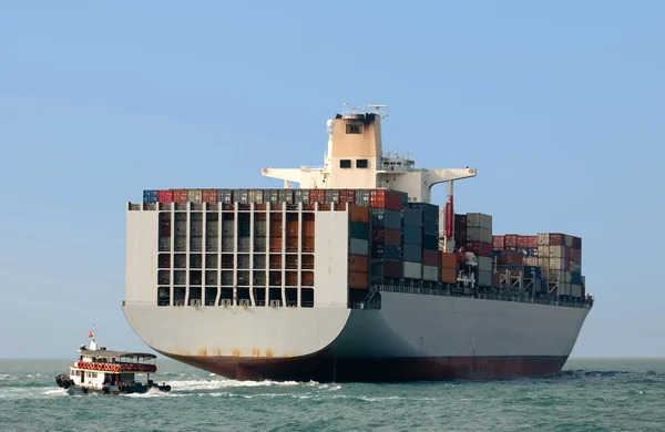 Containerschiff in Hongkong — Stockfoto